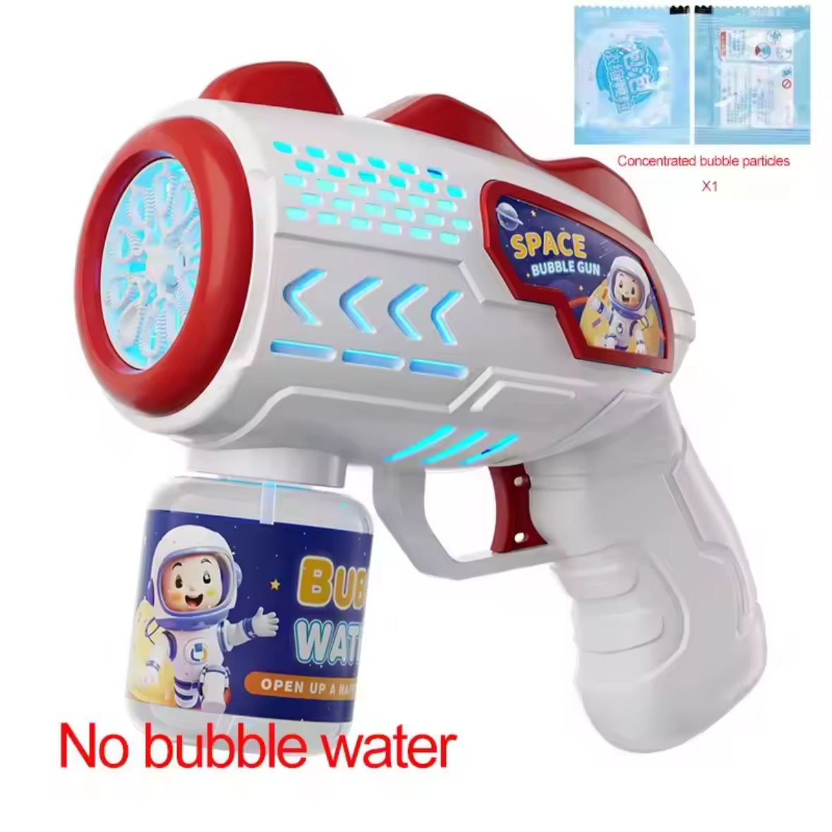 Macchina per bolle a razzo con pistola a bolle completamente automatica, soffiatore automatico con giocattolo liquido a bolle per regali di bolle all'aperto da spiaggia per bambini